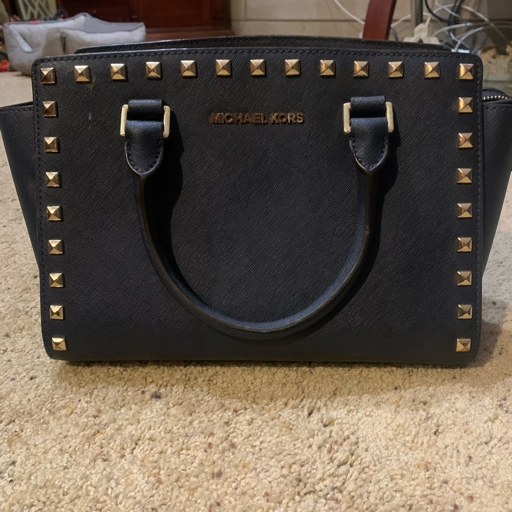 Michael Kors studded handbag in excellent condition